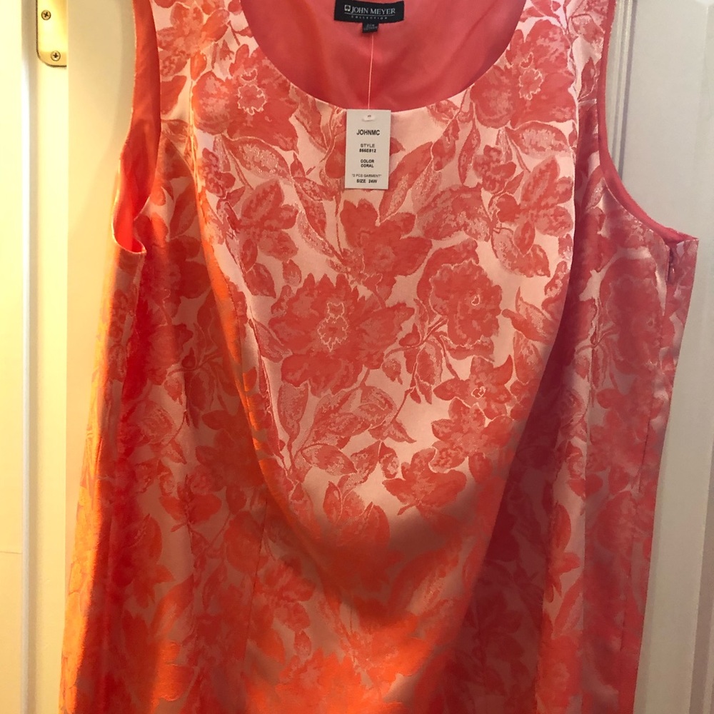 Elegant 2 pc suit — Salmon/pink color